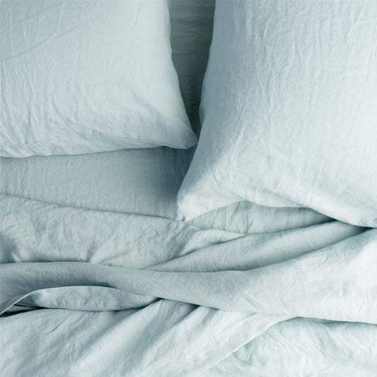 The luxury of linen sheets...