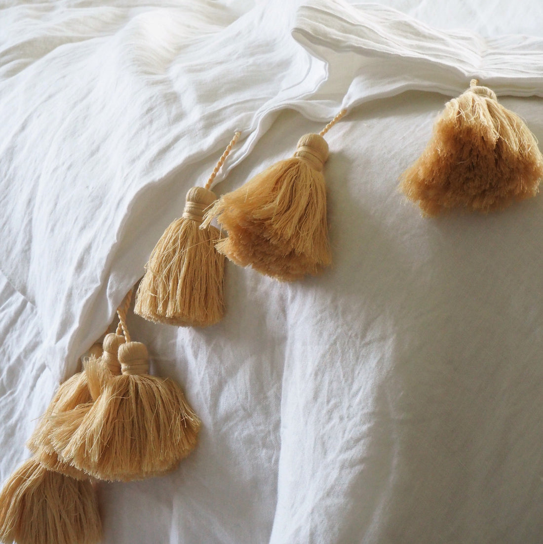 NEW | Linen Tassel Blankets