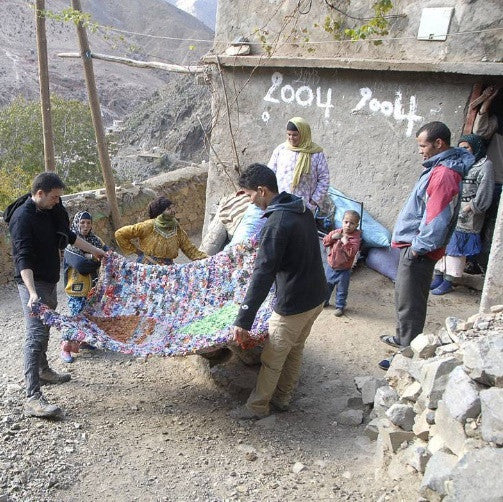 How our Blankets are made;  handmade from the Berber Tribes of Morocco's High Atlas Mountains