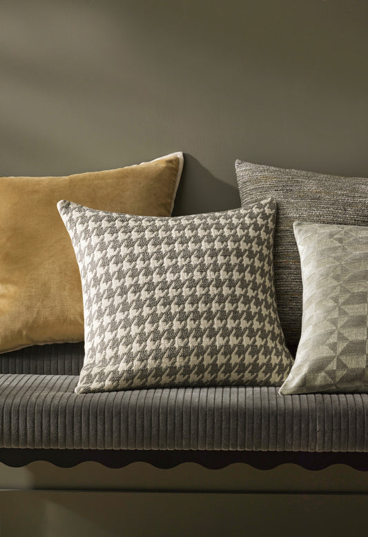 Houndstooth Cushion | Mist