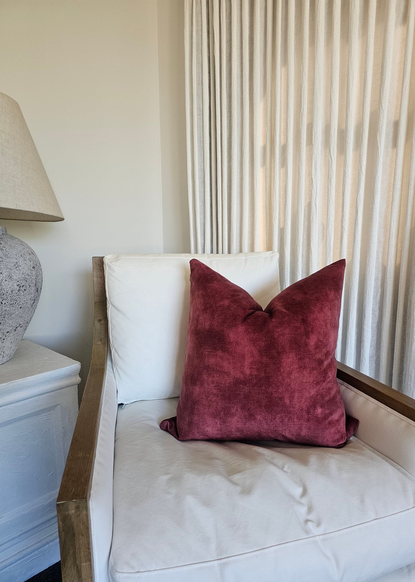 Velvet Cushion | Madder