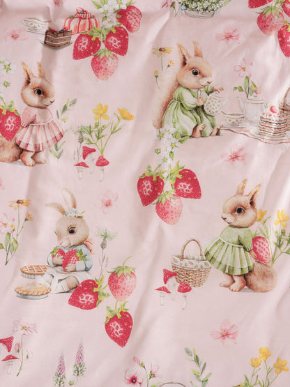 Childrens Duvet Cover | STRAWBERRY GARDEN