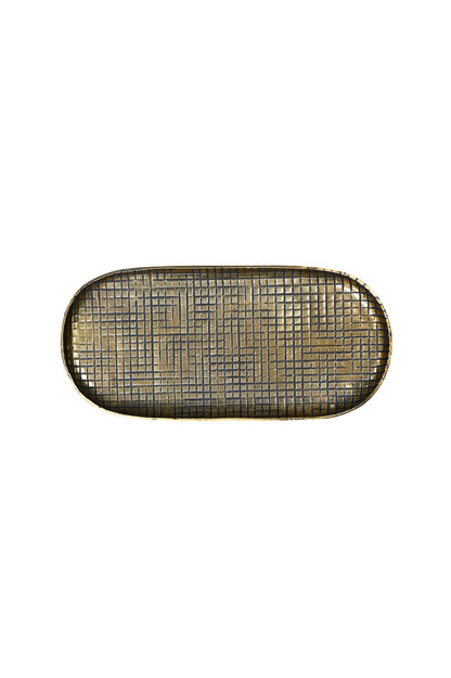 ANKARA Oval Small Tray - Vintage Brass