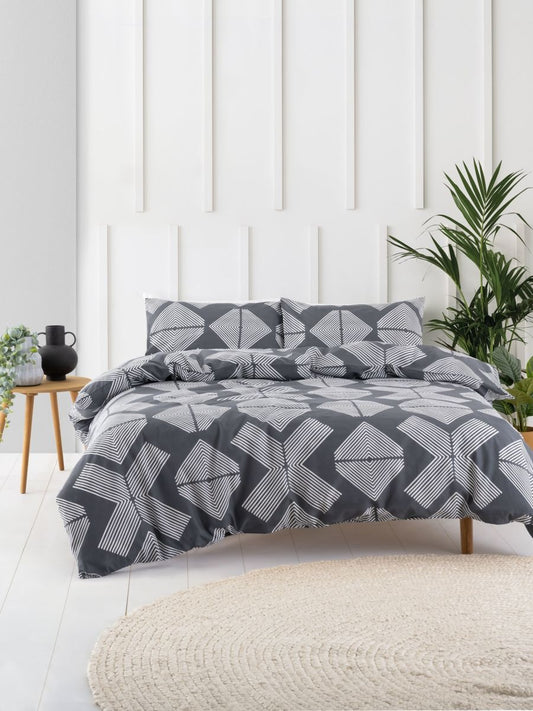 Aspen Duvet Cover Set | Charcoal