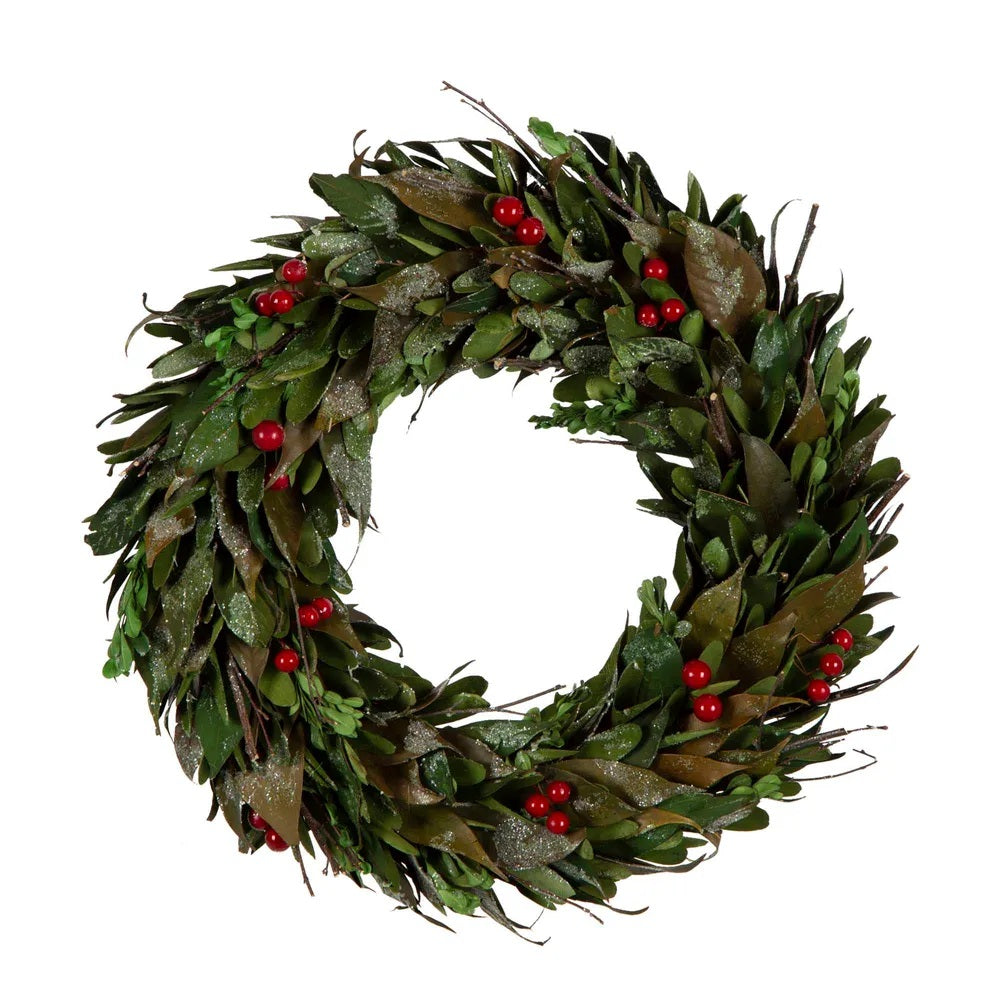 Frosted Berry Wreath - 43cm