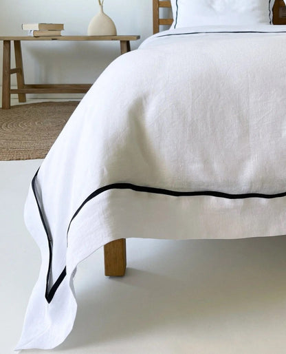 Oxford Duvet Cover | Black Trim | Made in Europe