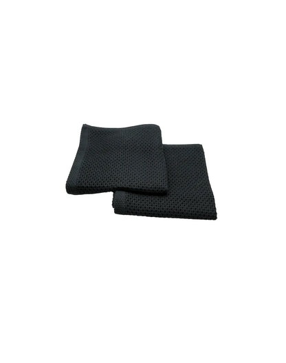 Black Cotton Dish Cloths | Set of 2