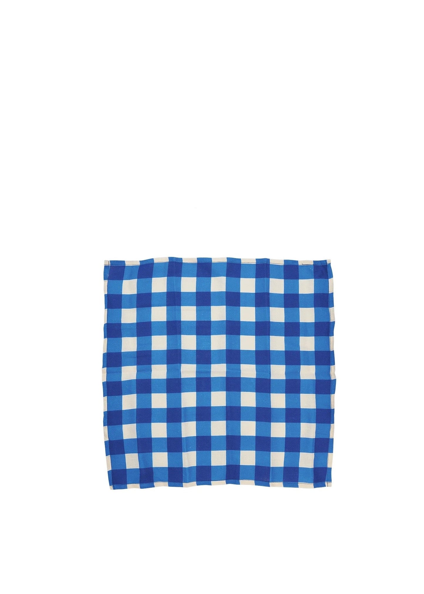 Linen Napkin |  Cobalt Check