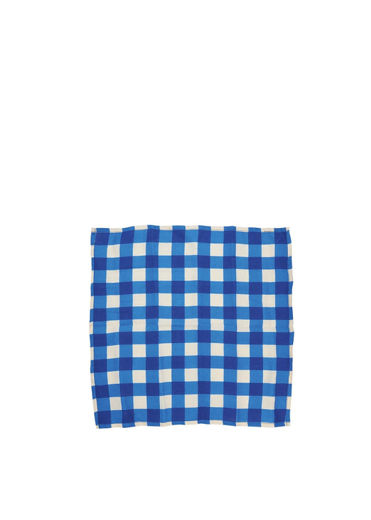 Linen Napkin |  Cobalt Check