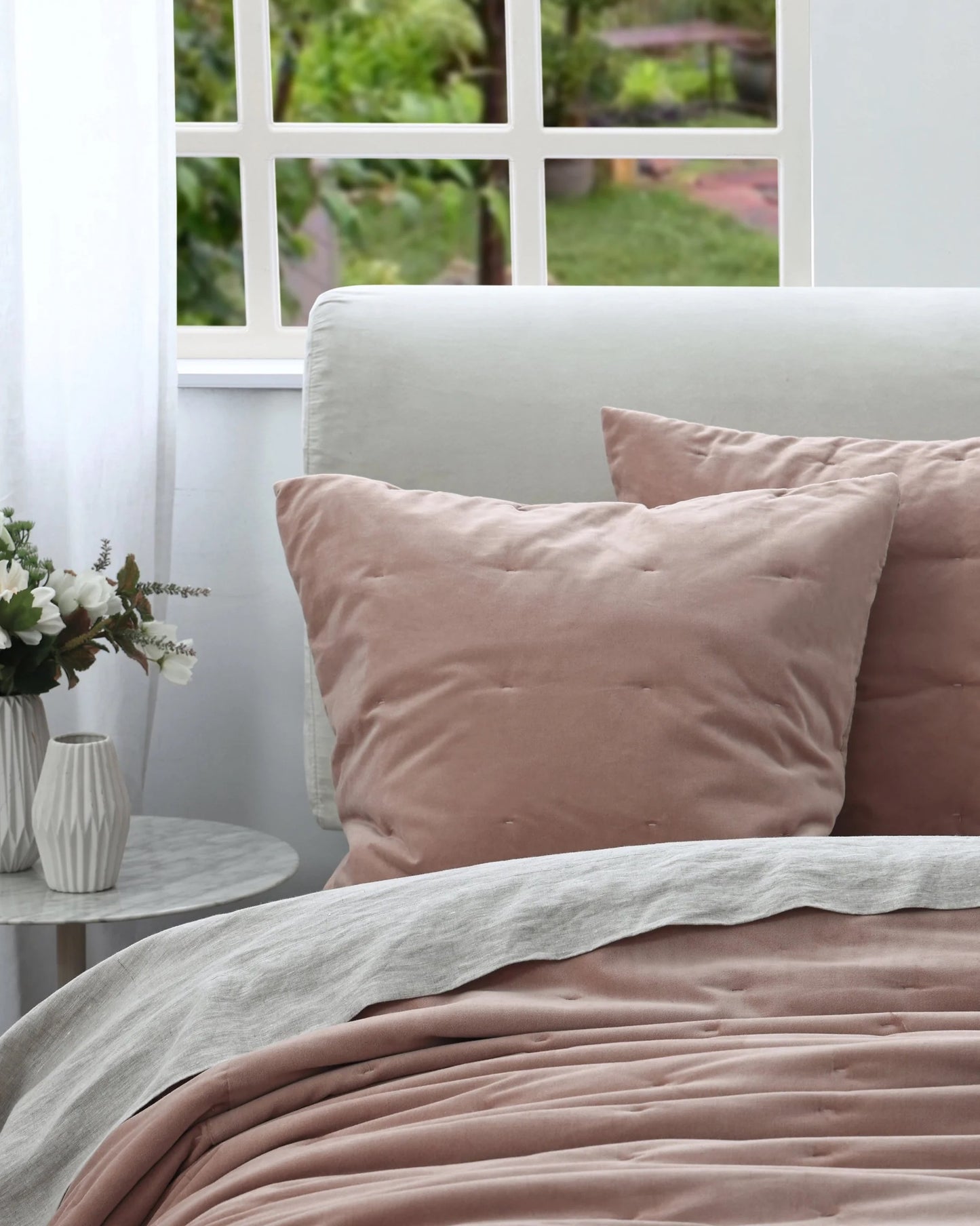 Velvet Quilt | Dusky Rose