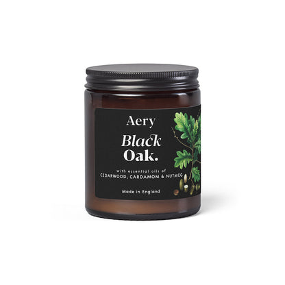 Botanical Green Candle | Black Oak