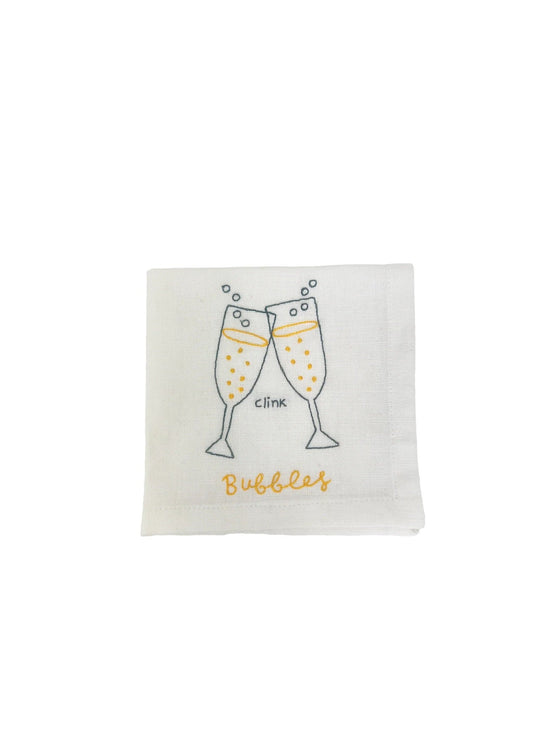 Embroidered Napkin - Bubbles