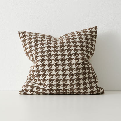 Houndstooth Cushion | Cocoa