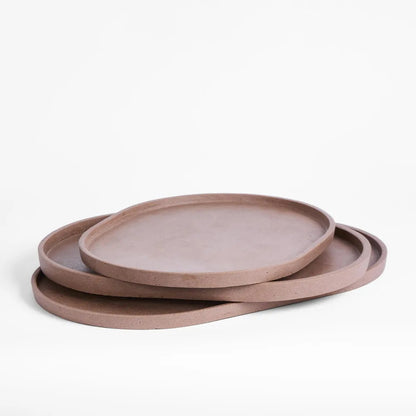 Stoneware Oval Platter | Brown