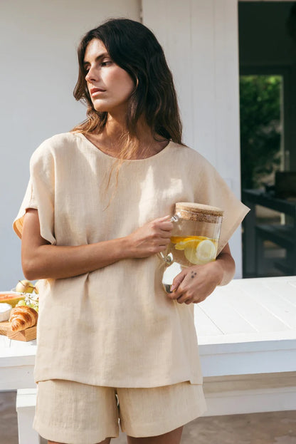 Freya Linen Set |  Pale Mustard