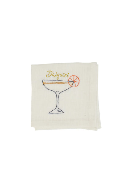 Embroidered Napkin - Daiquiri