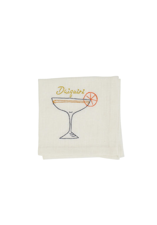 Embroidered Napkin - Daiquiri