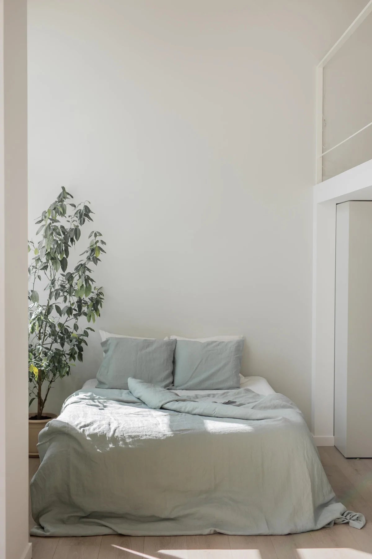 Linen Duvet Cover | Duck Egg  Made in New Zealand