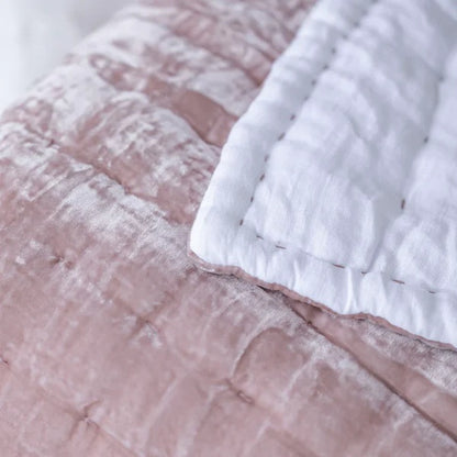 Velvet Quilt | Dusty Pink