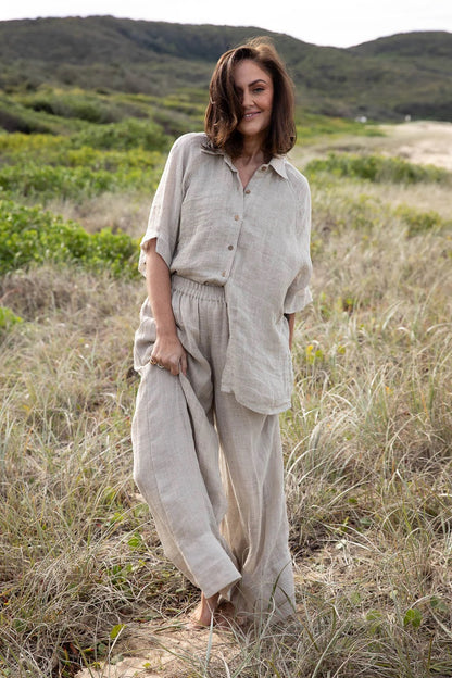 Gauze Linen Shirt | Natural