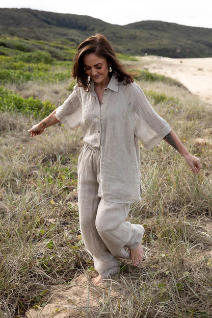 Gauze Linen Shirt | Natural