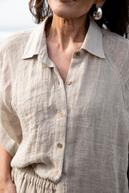 Gauze Linen Shirt | Natural