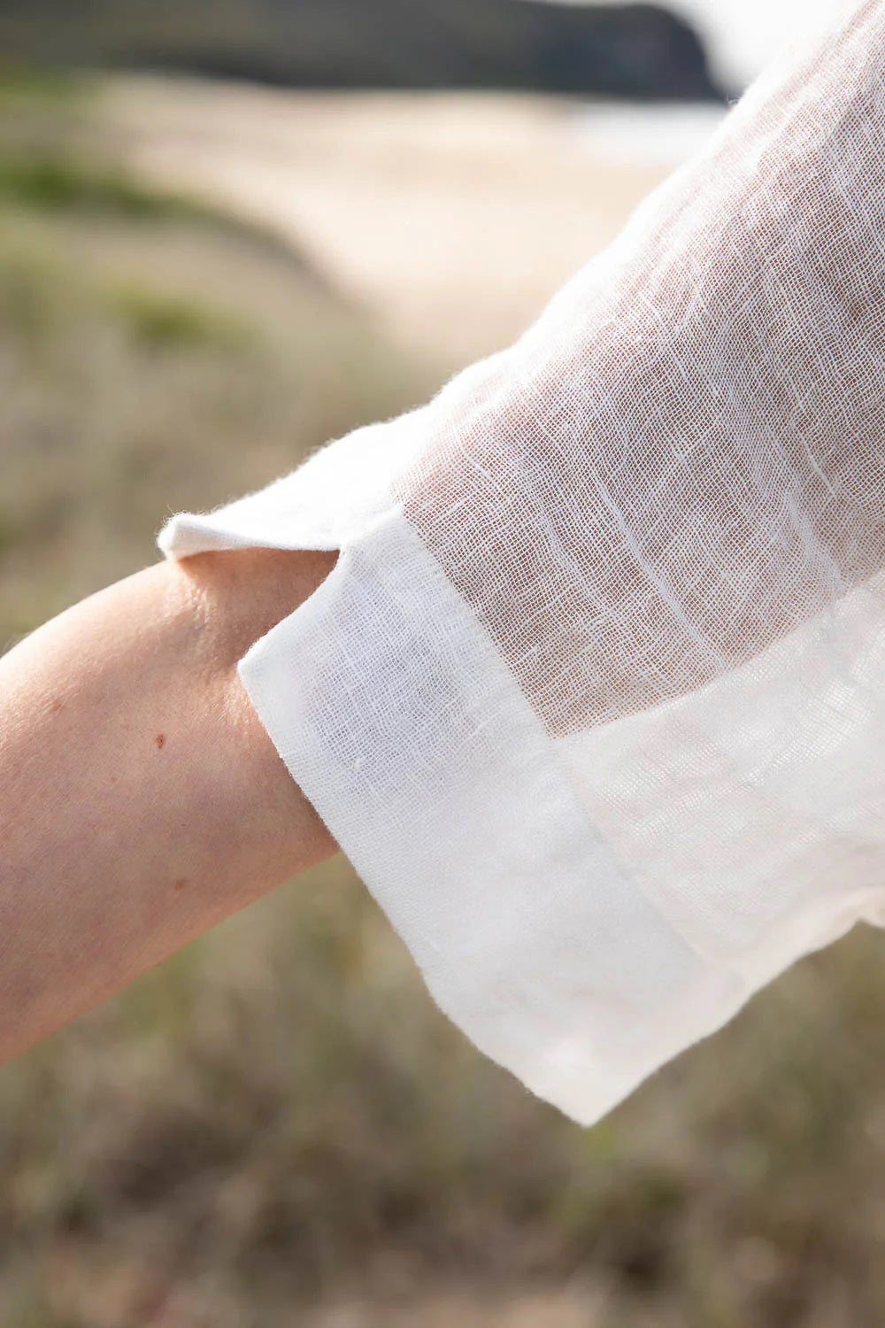 Gauze Linen Shirt | White