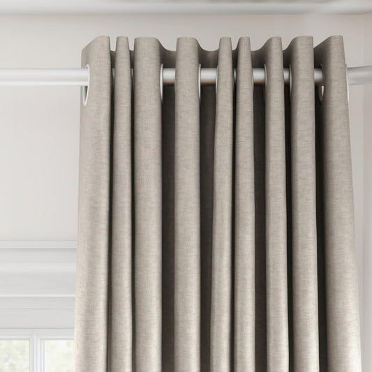 Glamour Cotton Twill Readymade Curtains | Oyster