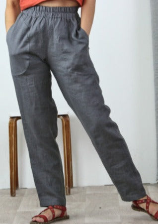 Linen Pants | Pine Green