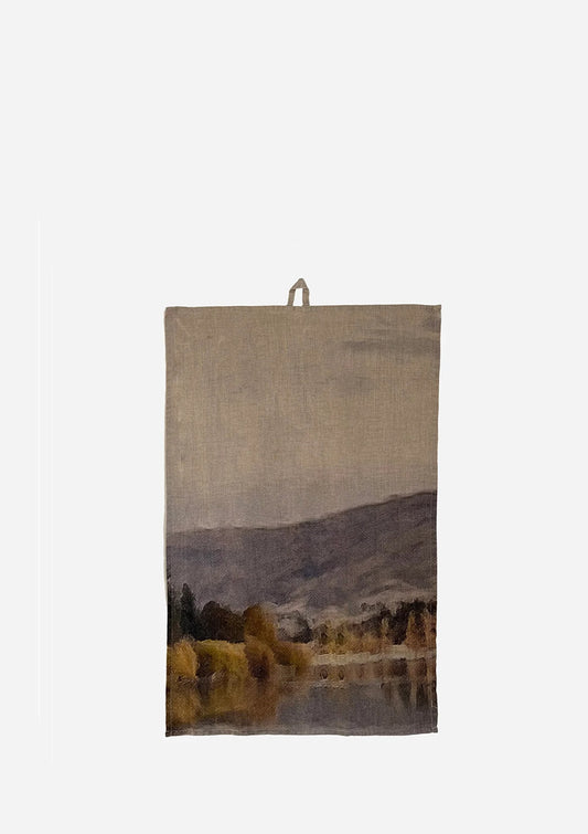 Lake Hayes Printed 100% Linen Tea Towel