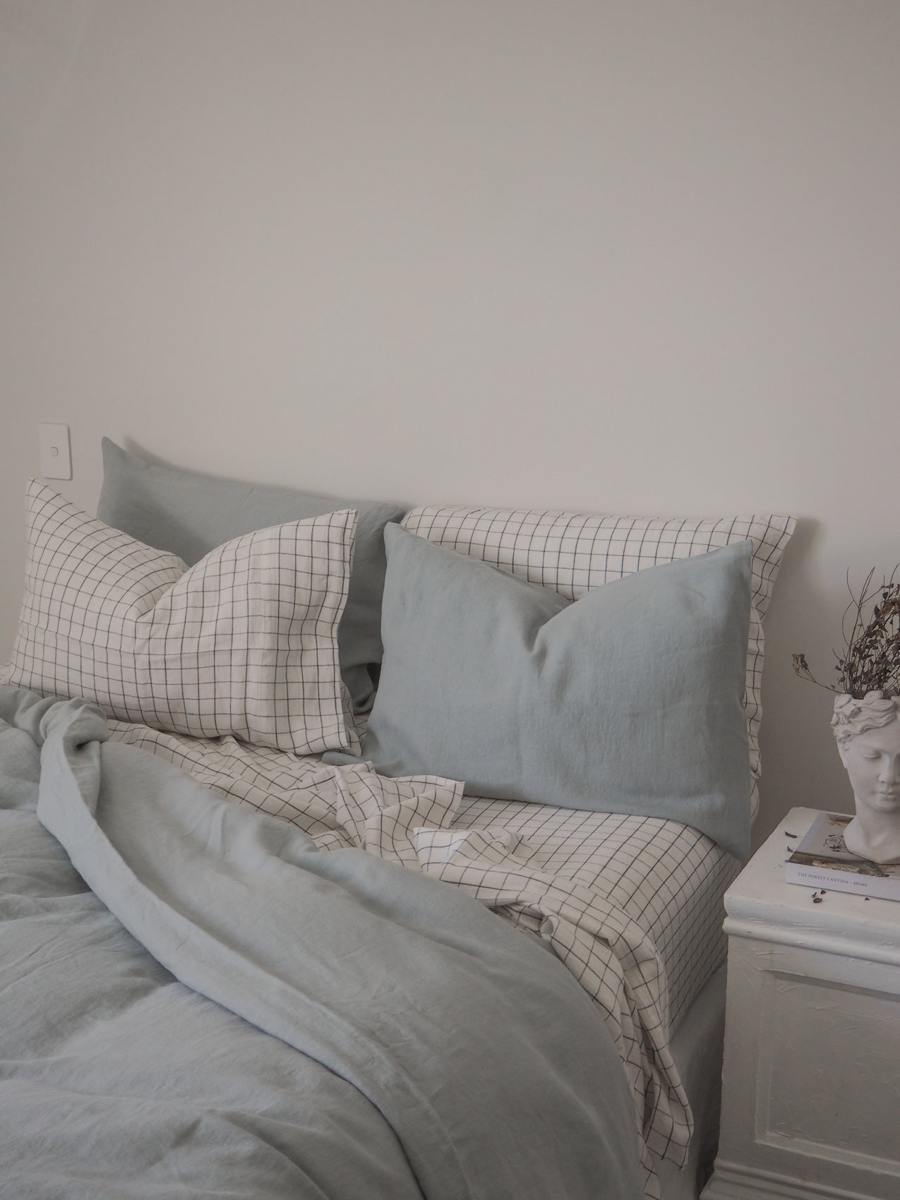 Linen Duvet Cover | Duck Egg  Made in New Zealand