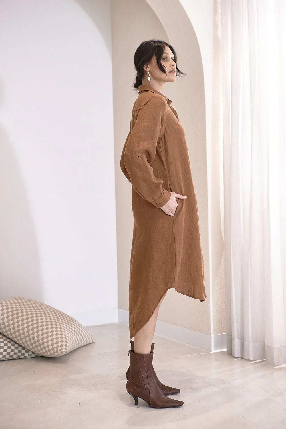 Linen shirt dress | Nutmeg