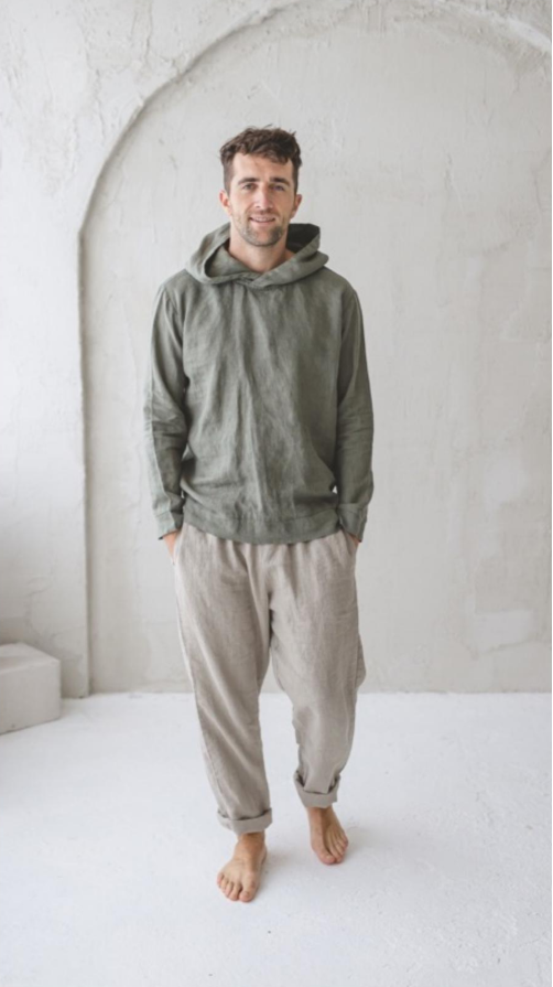 Men's Classic Linen Pants | Natural