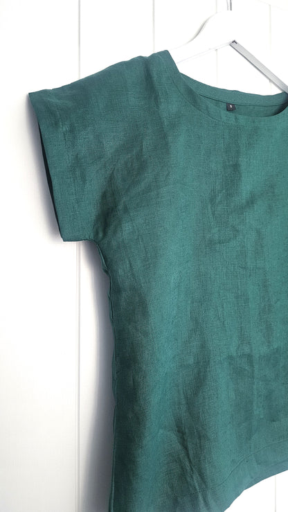 Linen T-Shirt | Emerald