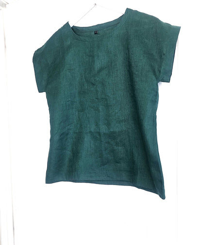 Linen T-Shirt | Emerald