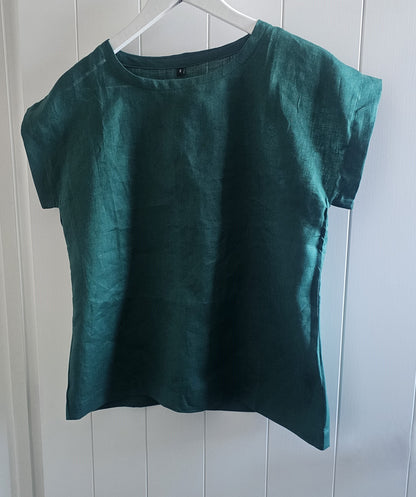 Linen T-Shirt | Emerald