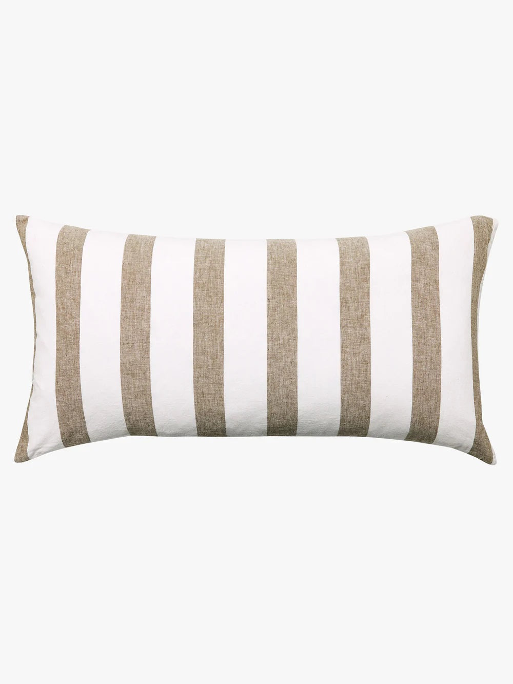 Café Striped Linen Lumbar