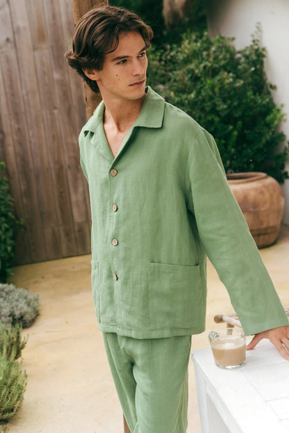 Oscar Linen Set | Matcha Green