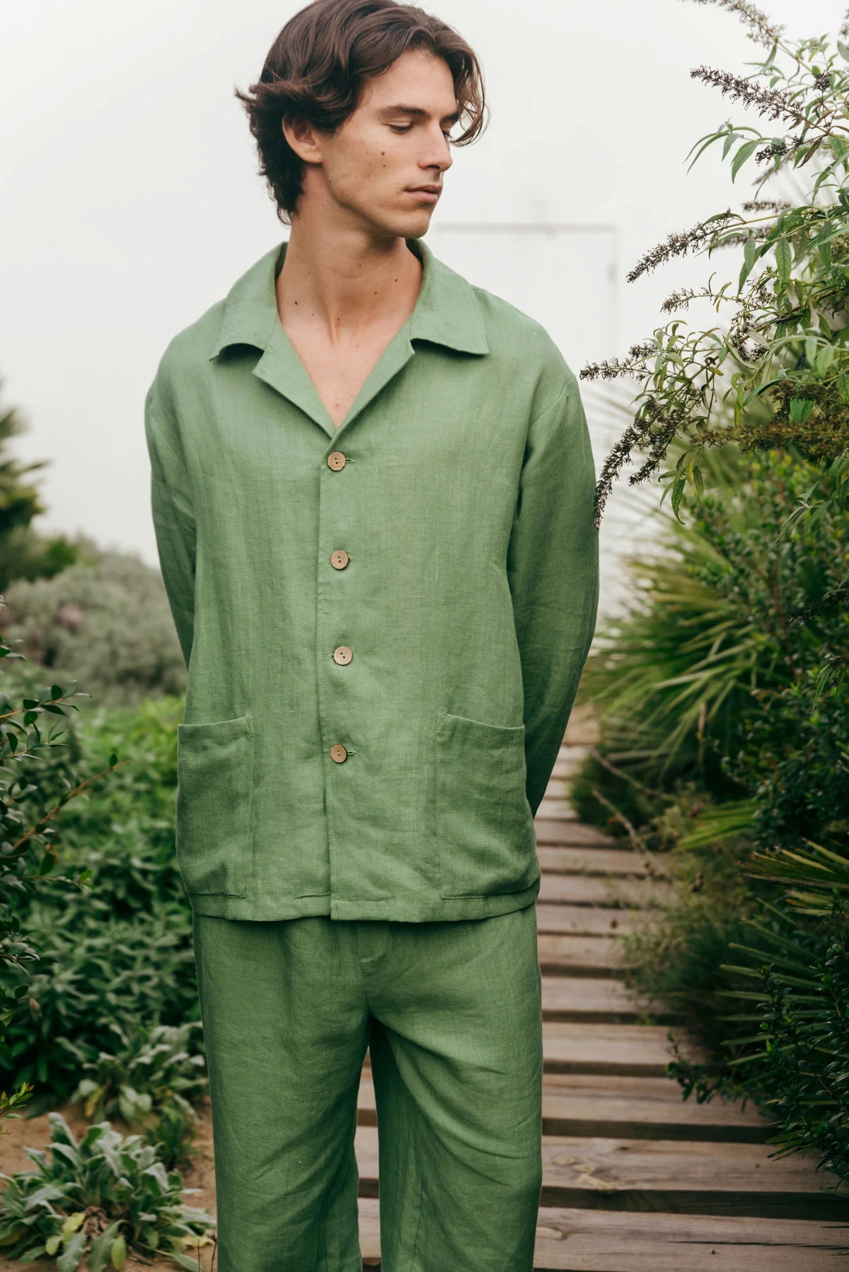 Oscar Linen Set | Matcha Green