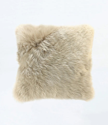 NZ Wool Sheepskin Cushion | Taupe