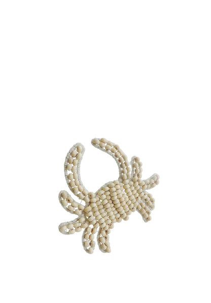 Beaded Napkin Ring - Crab