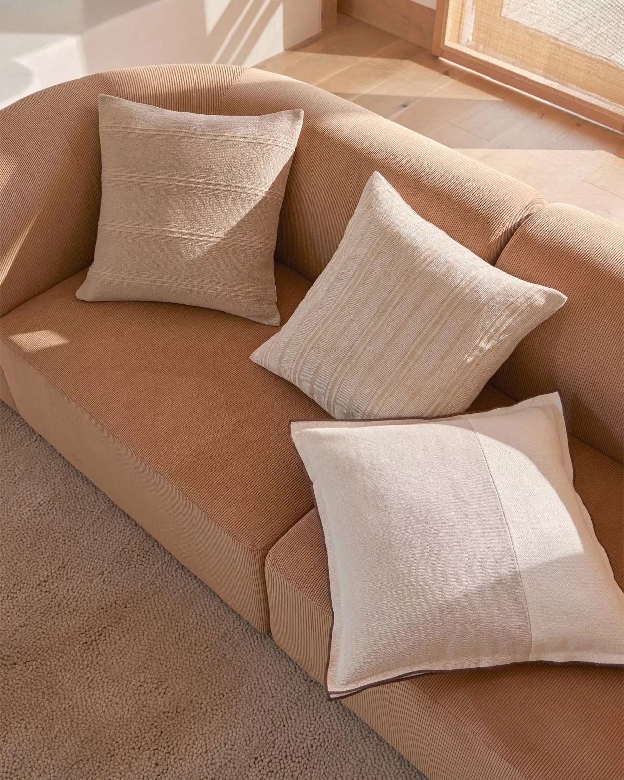 Oia Cushion in Sandstone