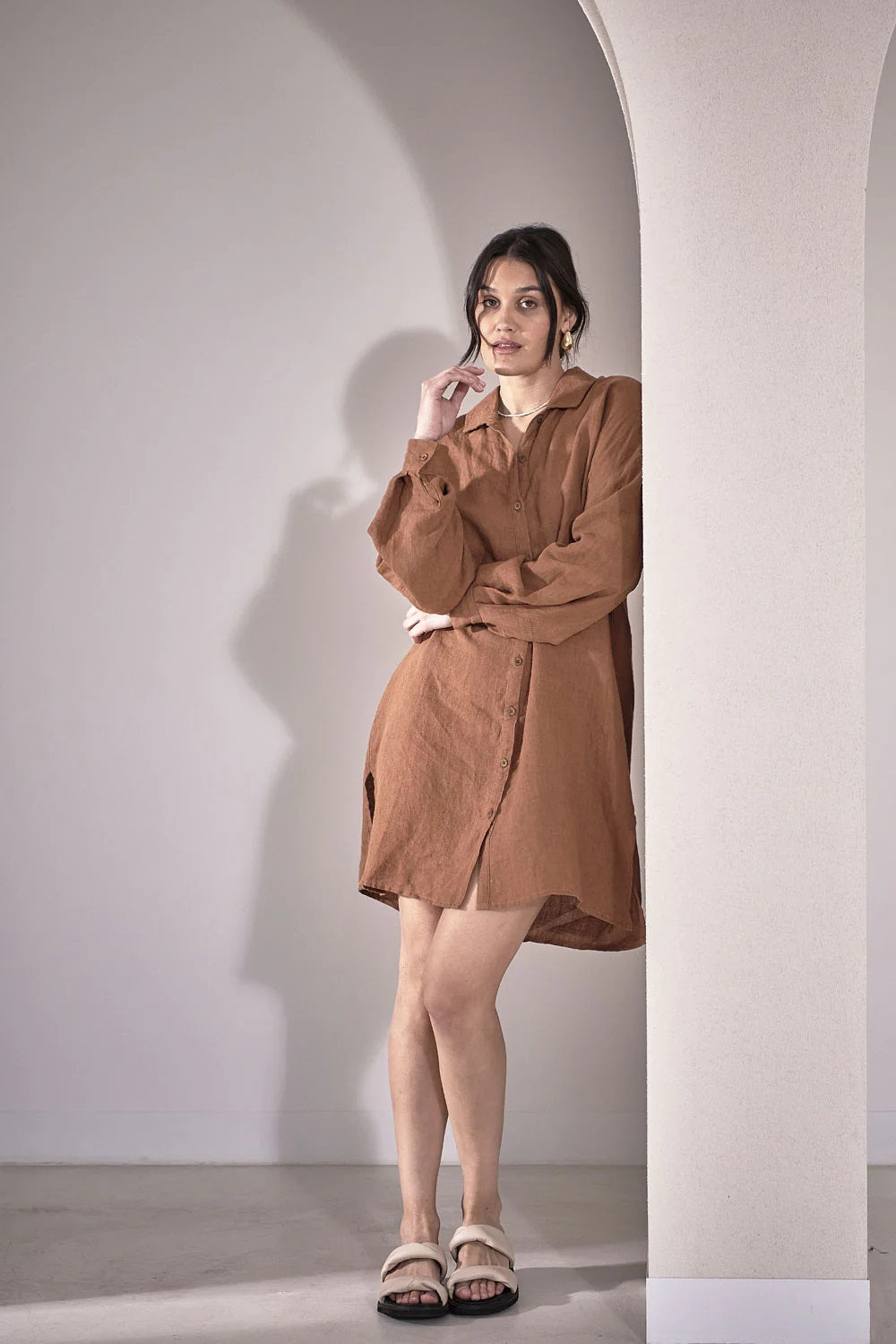 Linen Shift Dress | Nutmeg