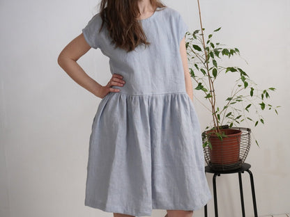 Brena Dress | Dusty blue