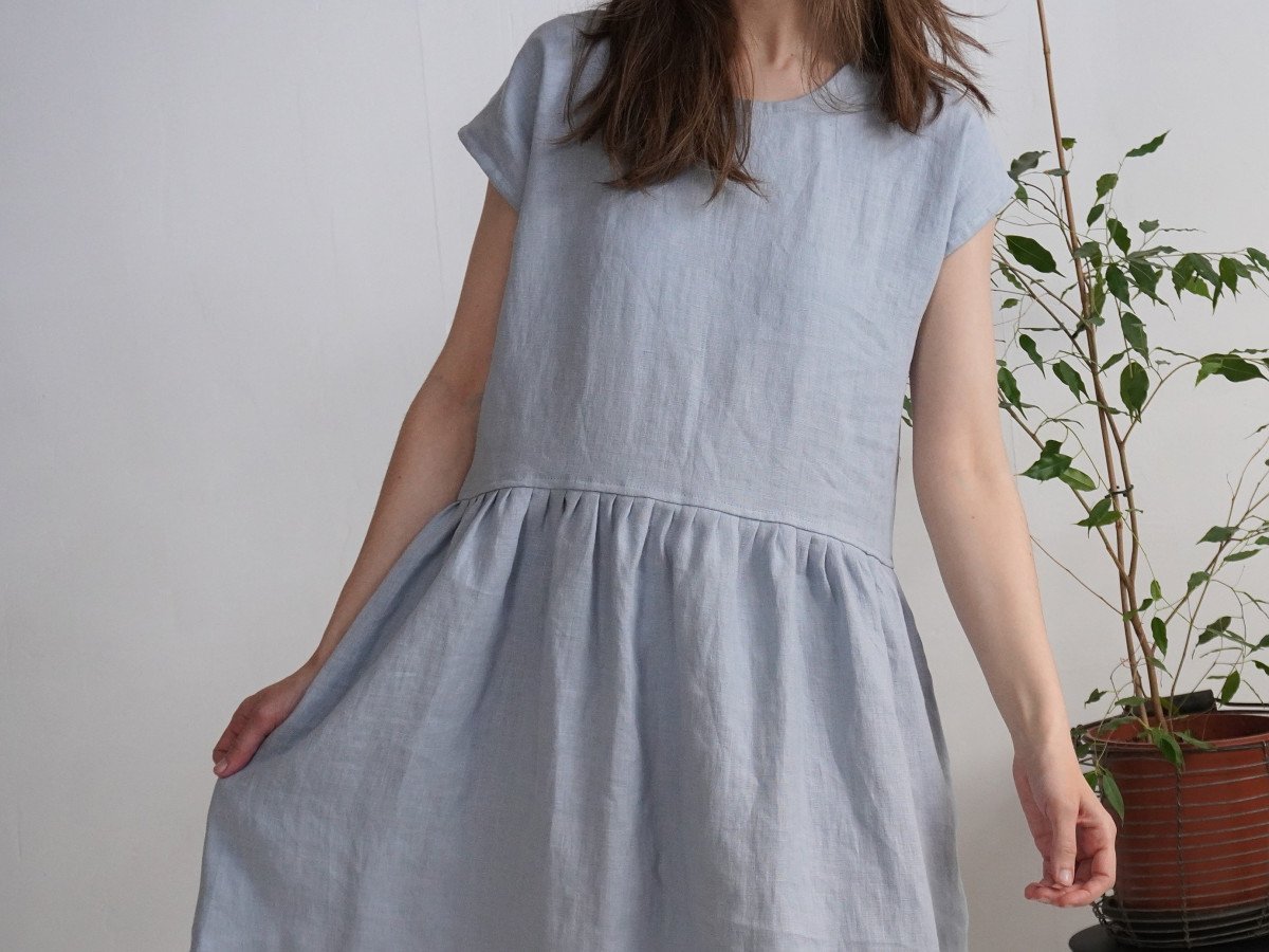 Brena Dress | Dusty blue