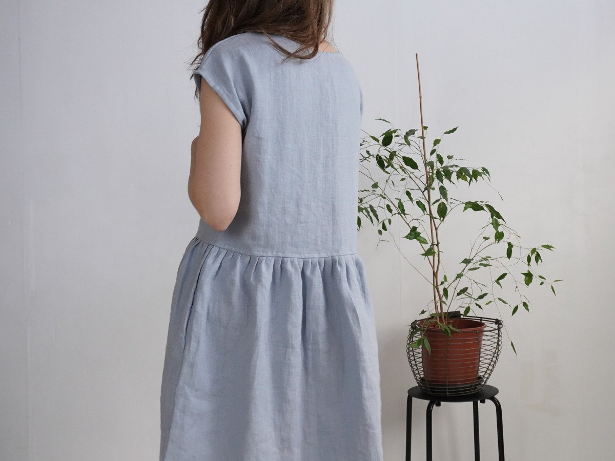 Brena Dress | Dusty blue