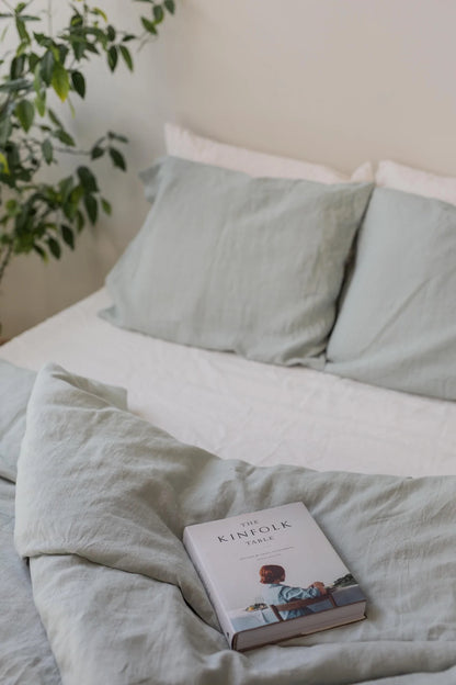 Linen Duvet Cover | Duck Egg  Made in New Zealand