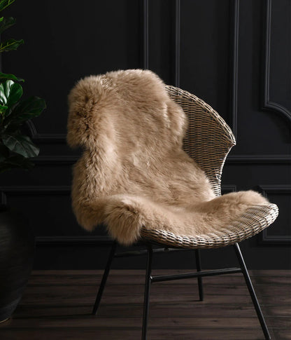 Sheepskin Rug Taupe –  100% New Zealand wool