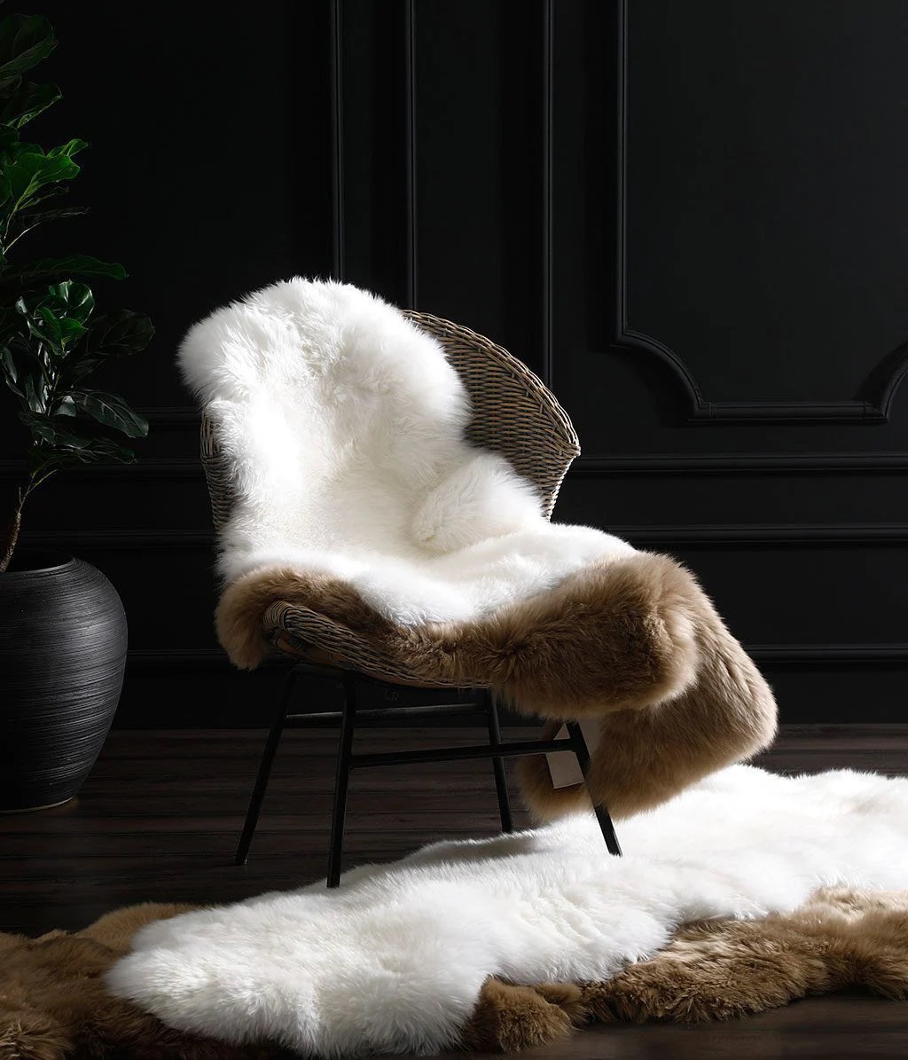 Sheepskin Rug Taupe –  100% New Zealand wool