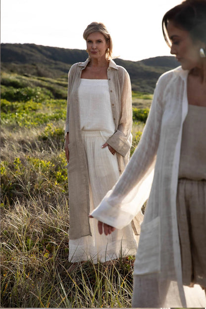 Gauze Linen Duster | Natural